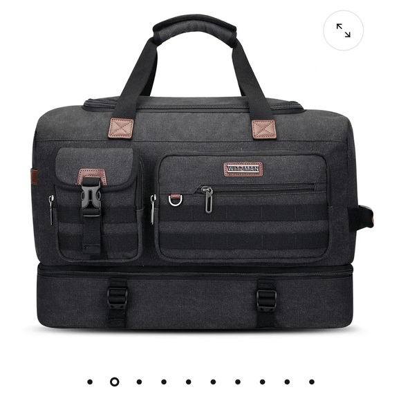 Witzman Other - Black Canvas Witzman Travel Duffel Bag